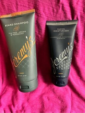 Jeremy's Razors Beard Shampoo & Facial Moisturizer Bundle NEW